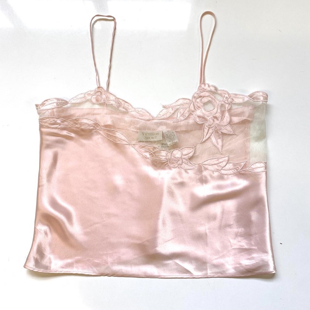 Vintage Victoria secret satin tank